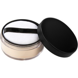 Polvos sueltos para maquillaje, polvos de felpa portátiles (marfil)