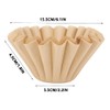 50Pcs Coffee Filter Papers, Brown Cup Basket Coffee Filter Papers,