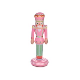 FUNBOY Pink Inflatable Nutcracker – 3.5ft Tall Indoor/Outdoor Holiday Decoration – Christmas Yard & Porch Decor