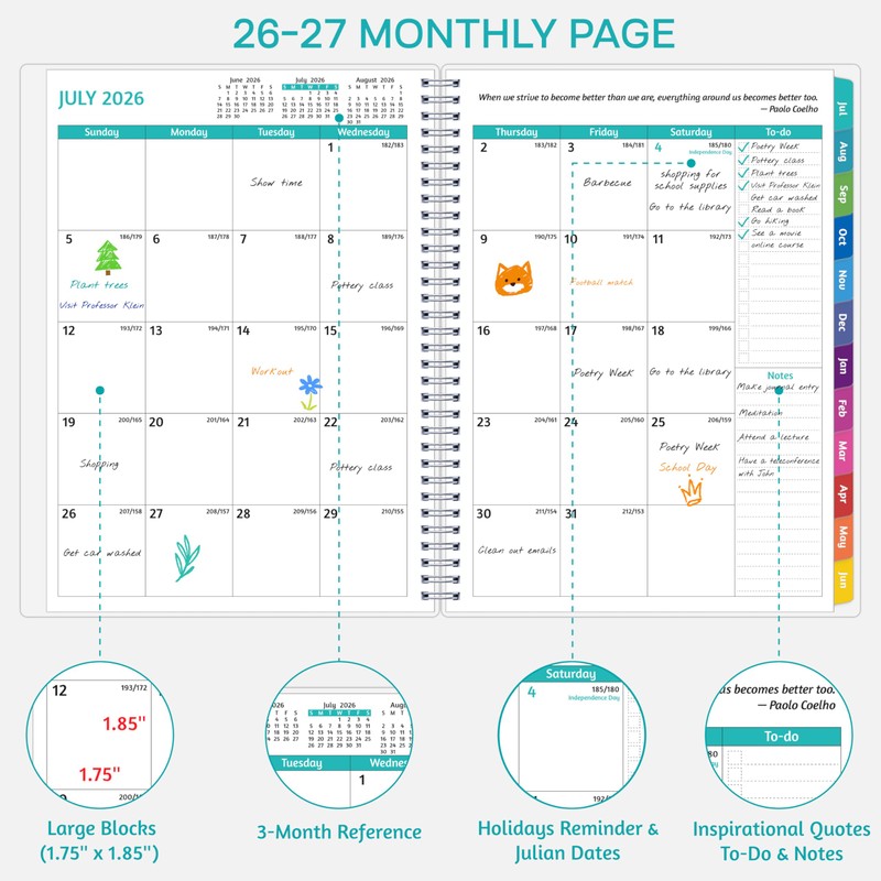 GoiUnlt Teacher Planner 2026-2027, JUL. 2026 – JUN. 2027, Lesson