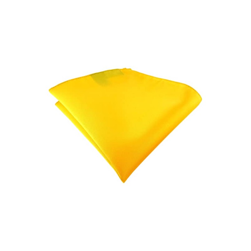 TigerTie - Satin Pocket Square Plain - Polyester Cloth -
