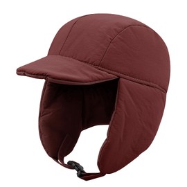 Croogo Flight Cap, Cold Protection, Pilot Cap, Mid Winter, Earmuffs, Warm, Warm, Thermal, Skiing, Snowboarding, Bicycle, Outdoor Work, Commuting to Work or School, Outdoor, Bomber Cap,