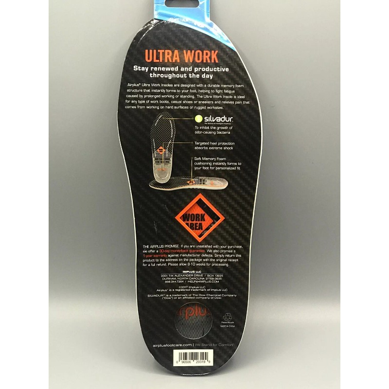 Airplus Ultra Work Memory Plus Insole - Durable & Comfort