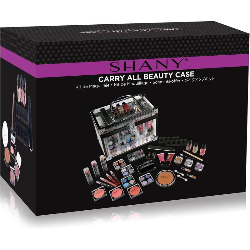 SHANY Carry All Trunk Professional Makeup Kit - Eyeshadow,Pedicure,manicure With
