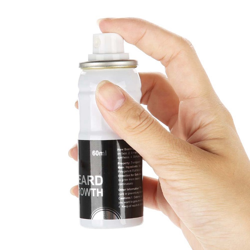 60ml Men Beard Growth Spray Natural Accelerate Beard Growth Oil