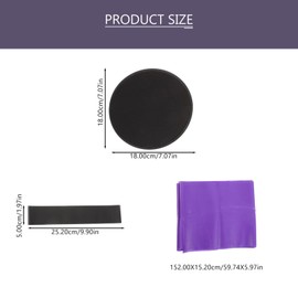 SUPVOX Bdominal Training Kit Yoga Fitness Equipment Stretch Bands Resistance Bands Home Workout Set for Abdominal Exercises