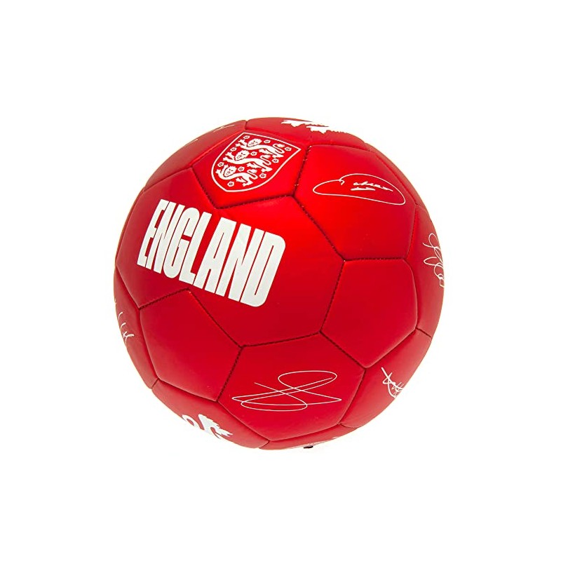 England Phantom Signature Team Merchandise Football Ball Red/White Size 5