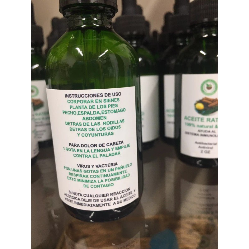 EMERALD LIFE AND BEAUTY Aceite Ratero Orgánico 1 Botella De