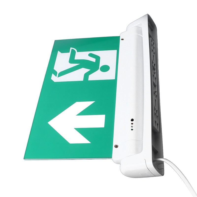 Exit Sign LED Battery Powered Emergency Safety Facilities Acrylic ABS