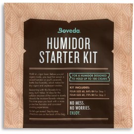 Boveda for Cigars 100-Count Humidor Starter Kit BUNDLE: Boveda 84% RH & 72% RH