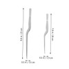 FELTECHELECTR 2pcs Stainless Steel Kitchen Tweezers Resistant Precision Clamp Tools