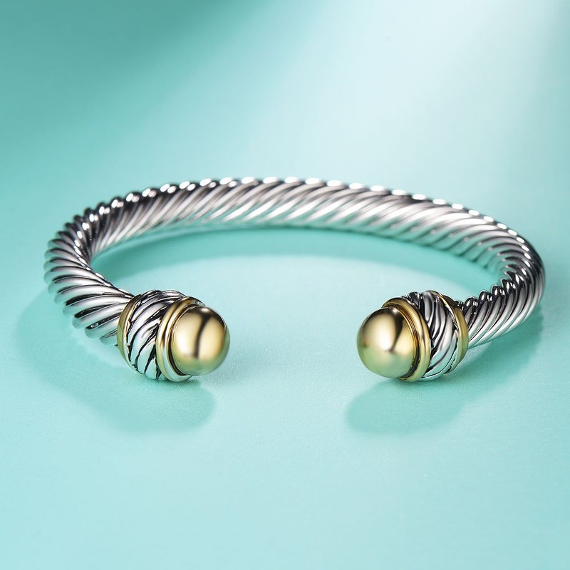 UNY Fashion jewelry Brand Cable Wire Retro Antique Bangle Elegant