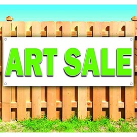 Art Sale Banner 13 oz | Non-Fabric | Heavy-Duty Vinyl Single-Sided with Metal Grommets