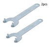 Bztoolbox 2Pcs Angle Grinder Wrench, Lock Nut 2 Prong Zinc