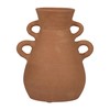 Sagebrook Home Boho Pottery Vase - Handcrafted Terracotta Amphora with