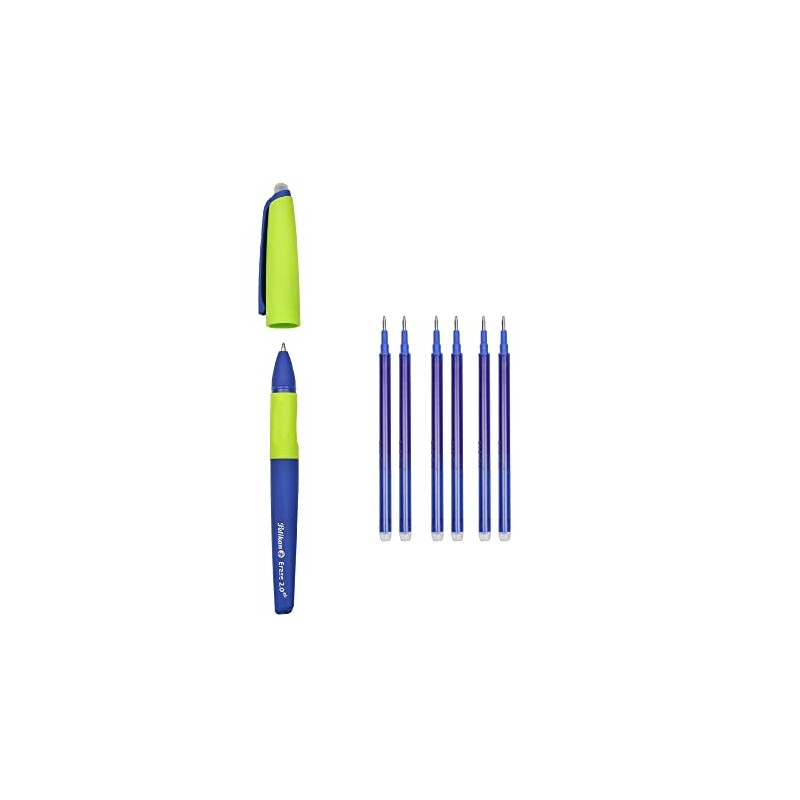 Pelikan Erase 2.0 Ergonomic Erasable Rollerball Pen Blue Ink for