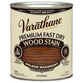 Rust-Oleum 262014 Golden Mahogany Varathane Premium Fast Dry Wood Stain, 1 Quart, 2 Pint Can (Pack of 2)