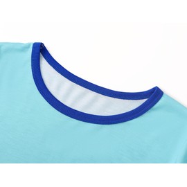 Beezizac Little & Big Girls Pajama Christmas Blue Penguin Long Sleeves Sets Cozy Kids 2-Piece PJ Set Nightwear Size 18