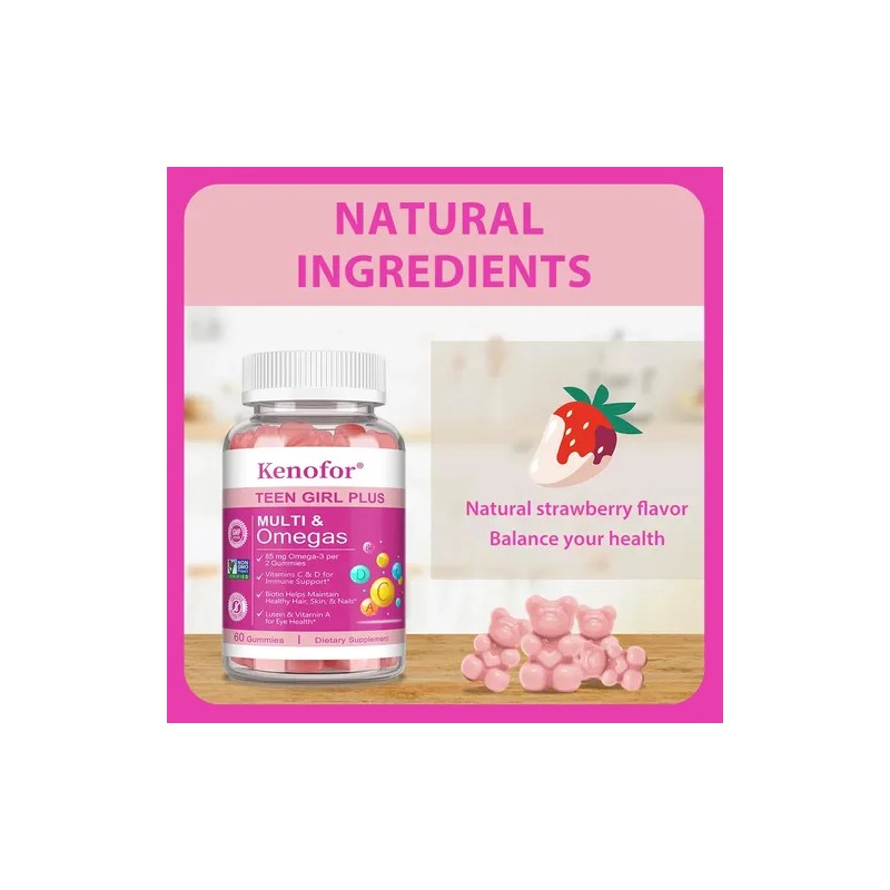 Gomitas Multivitamínicas Kenofor Omega-3 Para Adolescentes