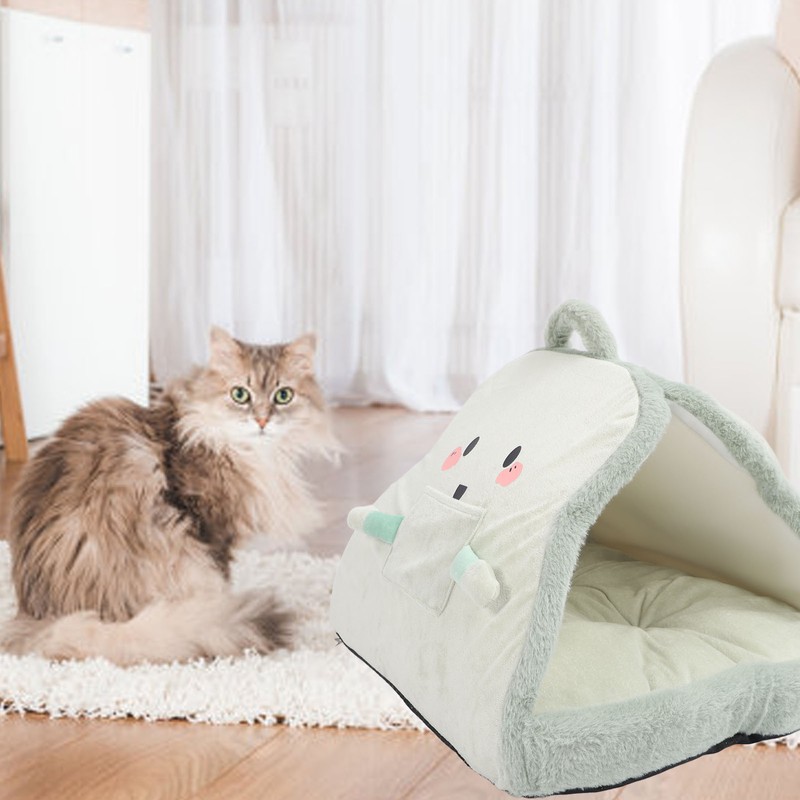 Pet Tent Cave Bed Soft Comfortable Breathable Warm Cat Bed