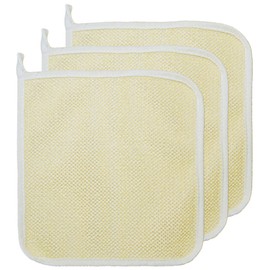 Juego de 3 toallas de doble cara con exfoliante de tela suave y toalla de rizo suave para el hogar, spa, exfoliante facial y corporal, limpiador de ducha, elimina la piel muerta, ideal para el cuidado de la piel en el baño de masaje