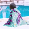 WERNNSAI Mermaid Kids Beach Towel for Girls - 30” x