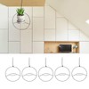 5pcs Hanging Planter Holder Rust Proof Decorative Metal Hanging Flower