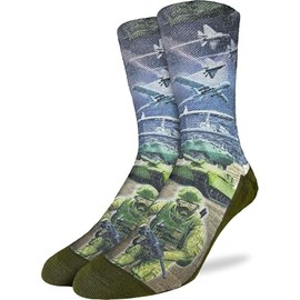 Good Luck Sock Men's Armed Forces Socks, Adult, Shoe Size 8-13