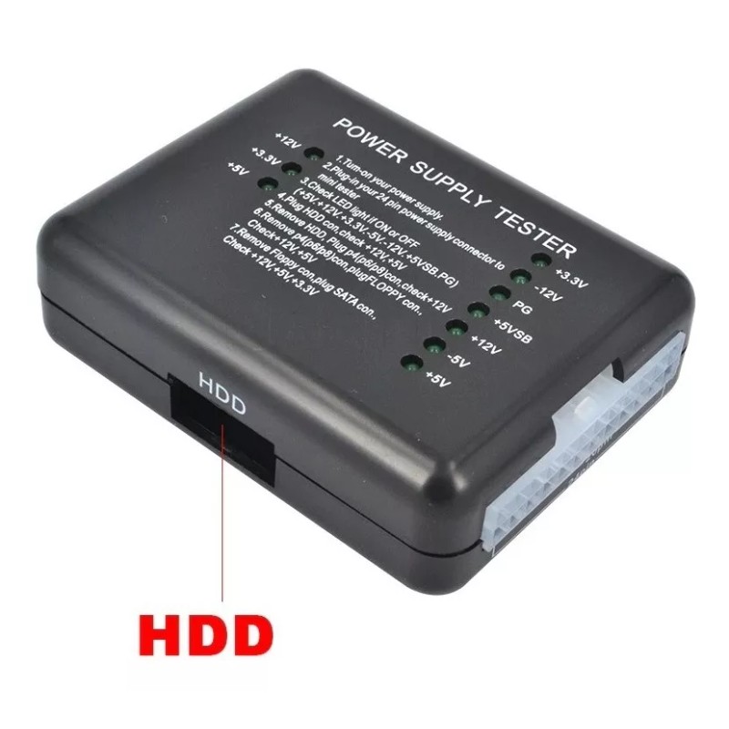 Alien Technology Probador Fuentes Poder Atx 20 24 Pines Sata