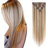 Rich Choices Clip in Hair Extensions Real Human Hair Golden