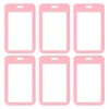 PATIKIL 6 Pack Sliding Clear Badge Holder, Plastic ID Badge
