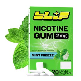 Blip NRT Nicotine Gum - 2mg Mint Freeze Flavor (20 Count) - Help Quit Smoking Aid, Reduce Cravings - Nicotine Replacement Therapy