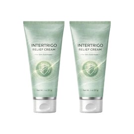2Pcs Intertrigo Cream, Skin Fold Care Relief Cream for Moisture & Friction Protection, Helps Soothe Irritated Skin, Fast-Drying Non-Greasy Formula