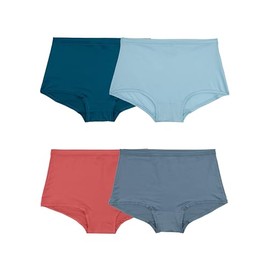 Fruit of the Loom Women's Getaway Collection, Cooling Mesh Underwear, Lightweight & Breathable, Boyshort-Colors May Vary