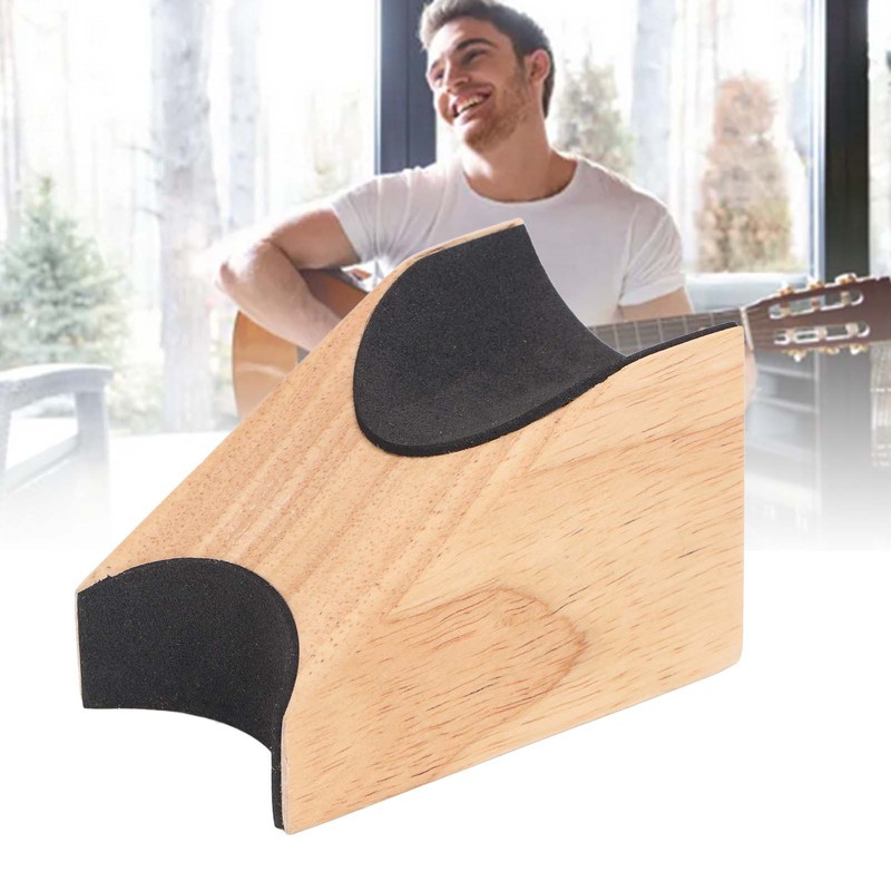 Wooden Guitar Neck Rest 2 Different Heights Non Slip Neck