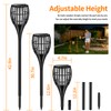 Solar Larger Torch Lights, 43" Solar Torch Lights Outdoor Flickering