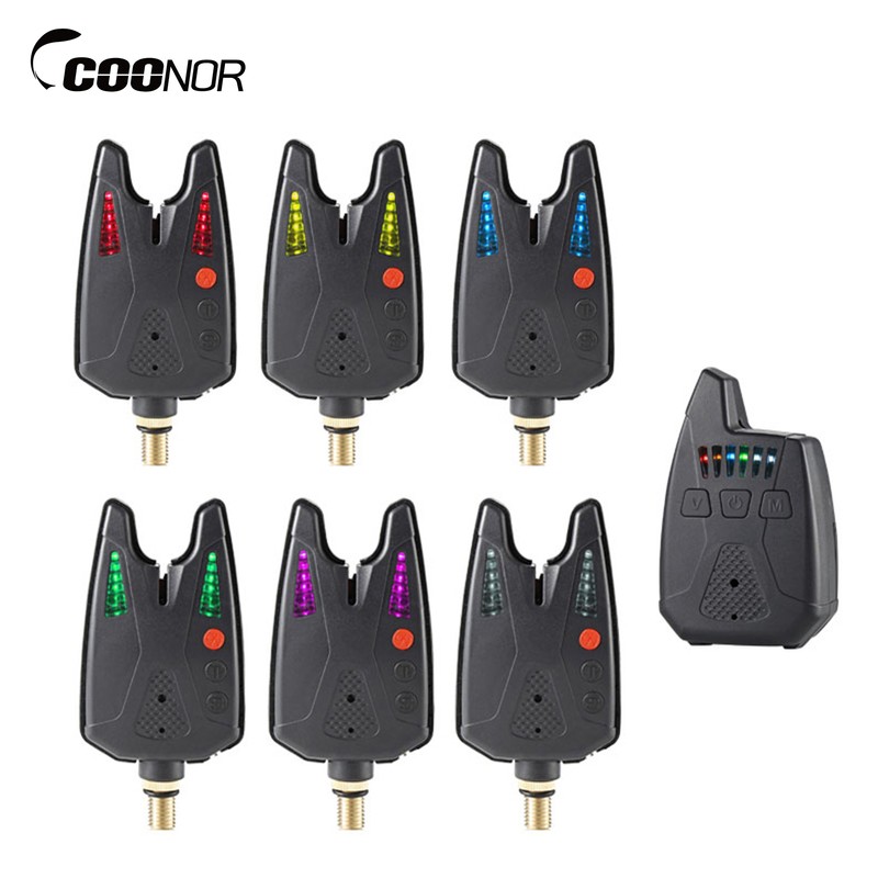 Electronic Fishing Alerts Bite Alarm LED Wireless Fishing Alarm Digital