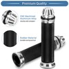 Motorcycle Handlebar Grips, Non-Slip CNC Aluminium Rubber Brake Grips for