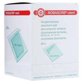 Noba Absorbent Dressing Sterile 10 x cm Pack of 25