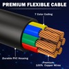 CheeMuii 15 FT 7 Way Trailer Cord and 7 Gang