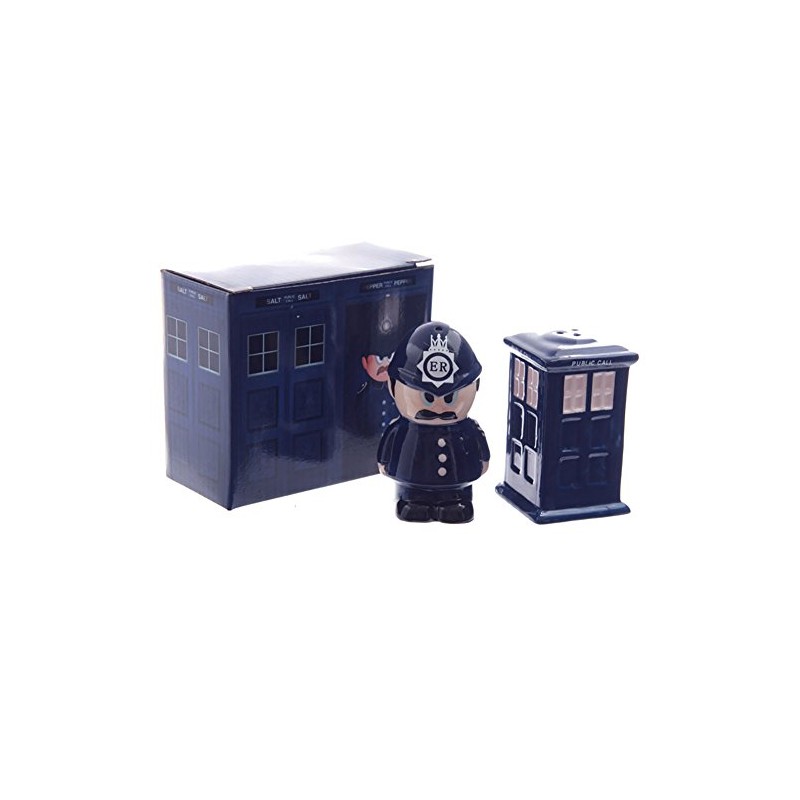 Ceramic Policeman & Police Box Salt & Pepper Set