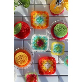 Lion Brand Yarn - Stitch Soak Scrub - 6 Color Assortment (Vineyard)