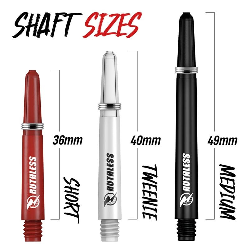 Ruthless Deflectagrip Dart Stems | Durable Nylon Shafts with Springs