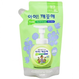 AiKkaekkeuthae Anti-Bacterial Foam Hand Soap Refill 200ml - Green Grape Scent 10ea