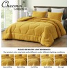 Chezmoi Collection Vero 3-Piece Honeycomb Quilted Microfiber Comforter Set -
