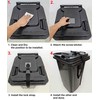 OeckuXIY 2 Pack Trash Can Lid Strap Locks, No Drill