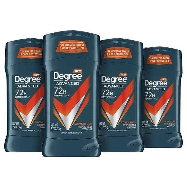 Degree Men Antiperspirant Deodorant 4 Count Adventure Antiperspirant For Men