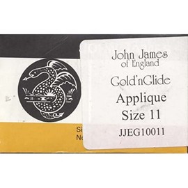 Colonial Needle JJEG100-11 Gold'n Glide Applique Hand Needles, Size 11, 10-Pack