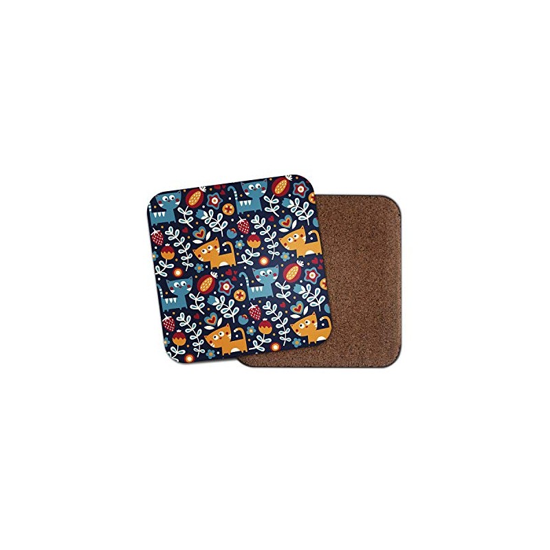 1 x Adorable Cats Coaster - Cartoon Fun Cute Kitten