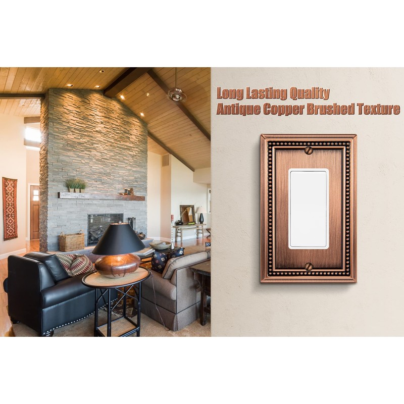 Henne Bery Sunken Pearls Heavy Duty Decorative Wall Plate Switch